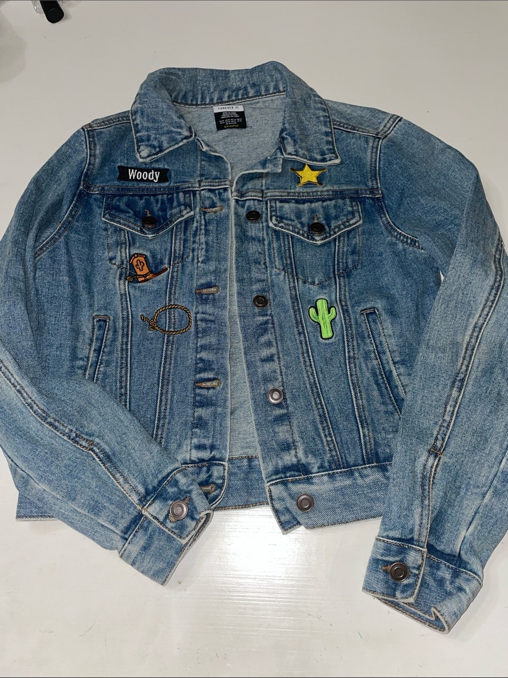 Rare Toy Story Disney Pixar Forever 21 denim jacket medium